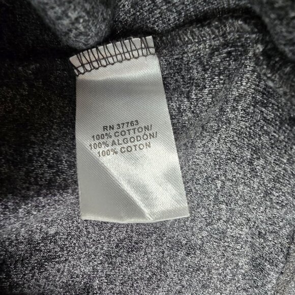 Rafaella Womens Gray Short Sleeve Cowl Neck Knit Top S 100% Cotton - Picture 5 of 7